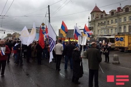 Moskvada keçirilən "Ölməz alay" aksiyasında erməni diasporu təxribata əl atıb