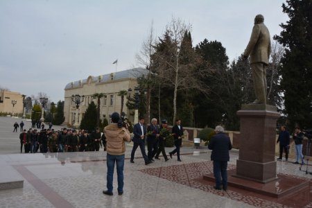 Ordudan təxris olunan gənclərin qarşılanma mərasimi keçirildi - 