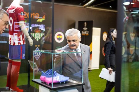 Bakıda UEFA Avropa Liqasına həsr olunan muzeyin rəsmi açılış mərasimi keçirilib - 