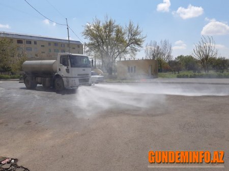 Tərtər rayon unda dezinfeksiya işləri davam etdirilir