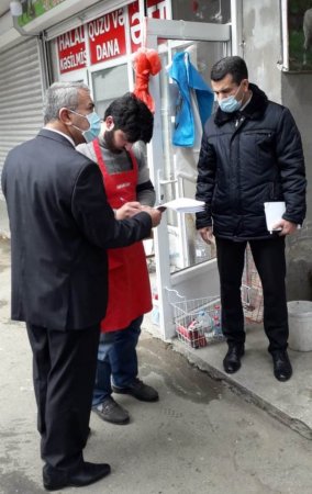Nizami rayonu ərazisində heyvan kəsimi və satışı məntəqələrində  maarifləndirici monitorinqlər aparılıb