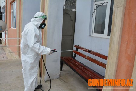Tərtərdə dezinfeksiya tədbirləri davam etdirilir - 