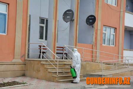 Tərtərdə dezinfeksiya tədbirləri davam etdirilir - 