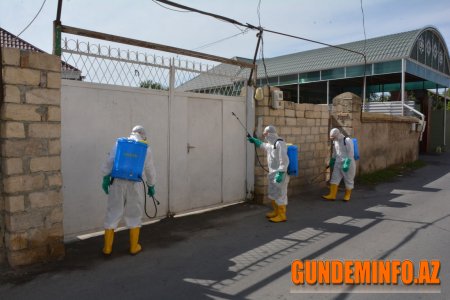 Tərtər rayonunda dezinfeksiya işləri davam etdirilir-