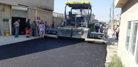 Masazırda küçələrə asfalt çəkilir – 