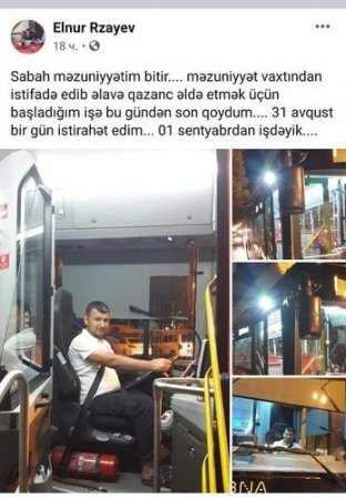 Avtobus sürdüyü barədə yalan məlumat yayan məktəb direktoruna töhmət verilib 