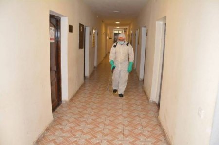 Tərtər rayonunda inzibati binalarda dezinfeksiya işləri davam etdirilir