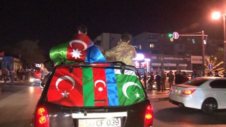 Qubadlı şəhərində Azərbaycan bayrağı dalğalanır - 