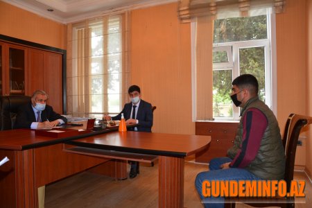 Tərtər rayon İcra Hakimiyyətinin başçısı vətəndaşları qəbul edib