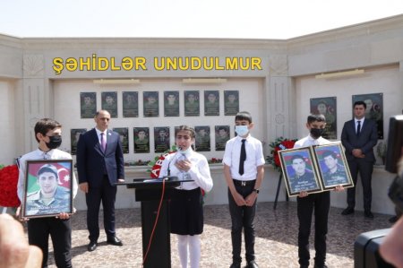 Şəhid Elgiz Abbaslının doğum günündə  "Şəhidlər Unudulmur" abidə kompleksinin açılış mərasimi olub