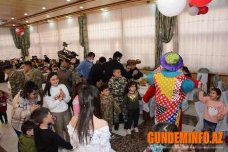 Tərtərdə şəhid və qazi övladları üçün bayram şənliyi təşkil edilib