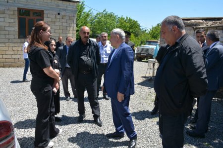 Tərtərdə Vətən müharibəsi şəhidi Qənbərli Qənbərin il mərasimi keçirilib