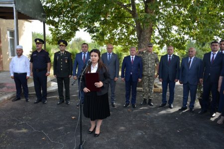 İcra başçısı şəhidin ad günündə abidə kompleksinin açılışında iştirak etdi 