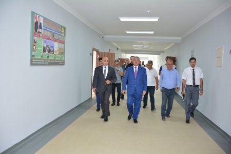 İcra başçısı Xoruzlu kəndində tikilən yeni məktəb binasına baş çəkib 