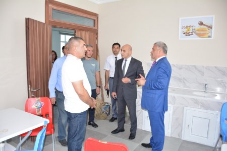 İcra başçısı Xoruzlu kəndində tikilən yeni məktəb binasına baş çəkib 
