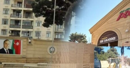 Heydər Əliyevin posterini sökdürən Vüqar Sədiyev - 