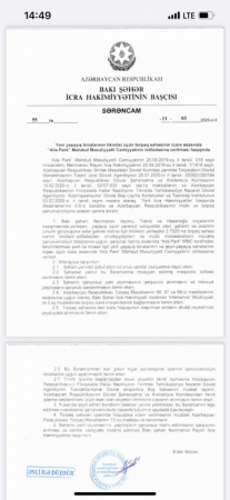 İcra başçısı Elgin Həbibullayev eyni ərazini iki şirkətə satıb - 