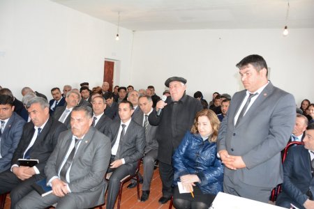 Xoruzlu kəndində səyyar qəbul-görüş keçirildi