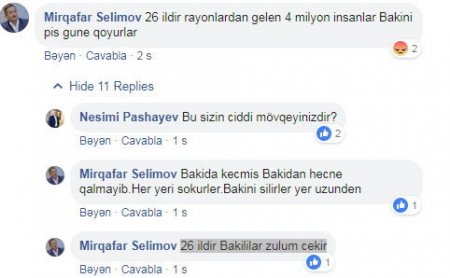 “Rayonlardan gələnlər Bakını pis günə qoyur” – 