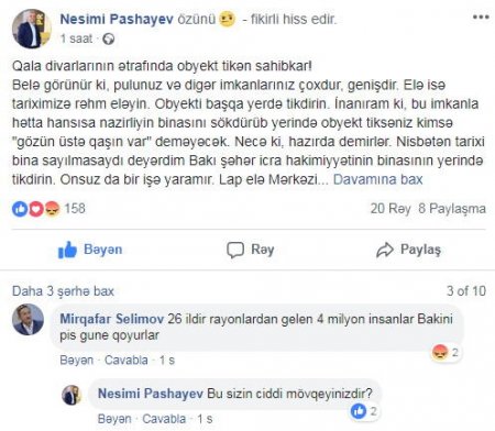 “Rayonlardan gələnlər Bakını pis günə qoyur” – 