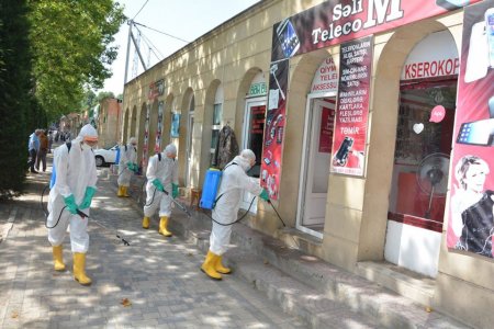Tərtər rayonunda dezinfeksiya işləri davam etdirilir