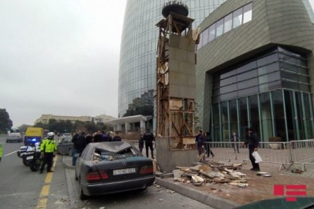 Bakıda "Alov qüllələri"nin qarşısında partlayış