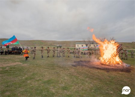 “Nar” Novruz bayramını azad edilmiş ərazilərdə əsgərlərlə qeyd etdi