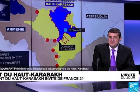 "France 24" Arayiki "Dağlıq Qarabağ"ın "prezidenti" kimi təqdim etdi - 
