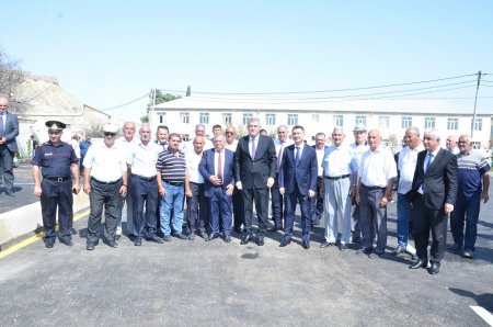 Qızıldaş qəsəbəsində salınmış yeni istirahət parkının açılışı olmuşdur