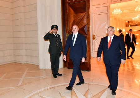 Prezident Macarıstanın Baş naziri ilə görüşdü