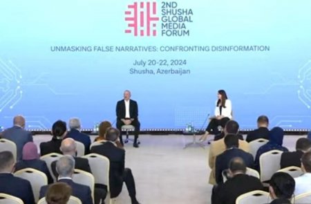İlham Əliyev Şuşada keçirilən Forumda çıxış edir – Canlı