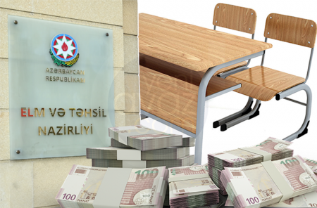 Nazirlik bir ədəd şagird partasının təmirinə 106 manat xərcləyəcək