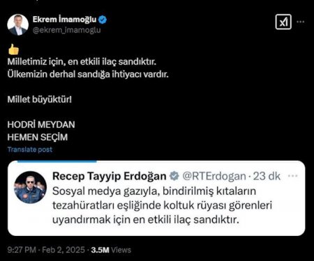 İmamoğludan növbədənkənar prezident seçkilərinə çağırış