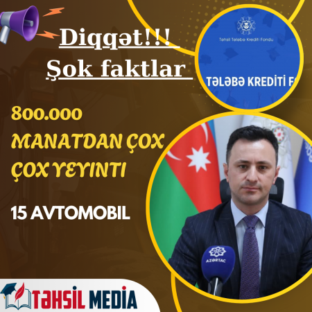 Təhsil Tələbə Kredit Fondunda özbaşınalıqlar və korrupsiya əməlləri - Təhsil Tələbə Kredit Fondunda özbaşınalıqlar və korrupsiya əməlləri -