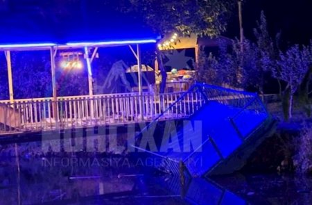 Naxçıvanda istirahət mərkəzində platforma aşıb – 