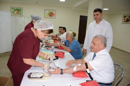 Tərtərdə qanvermə aksiyası keçirilib