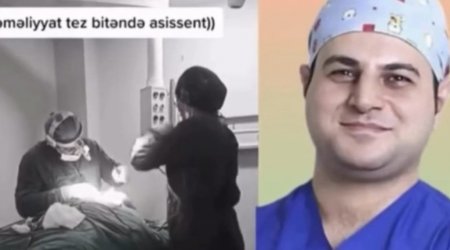 Plastik cərrah Elnur Mehrəlinin asistenti əməliyyat zamanı belə rəqs edir -  